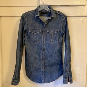 Burberry chambray work shirt